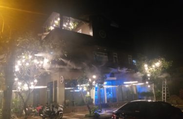 Hệ thống phun sương làm mát và trang trí quán Ken house coffee Bình Tân, HCM